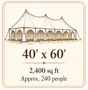 40' x 60' Tent illustration